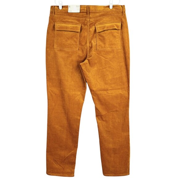 a.n.a. Women's Stretch High-Rise Straight Brown Sugar Corduroy Pants Size 18 NWT - Picture 2 of 11
